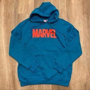 Marvel Most Legendary Superheroes Blue Pullover Hoodie Men’s Large